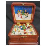 Danbury Mint The Peanuts Christmas Music Box.