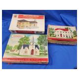 3 Plasticville building Colonial Mansion 1703