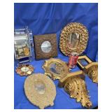 Lot - 8 Hollywood Regency small  Glimpse Mirrors