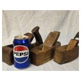 3 Antique Woodworking Planes , one marked  W. But
