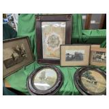 Lot - Early Victorian Paperlace work framed  old