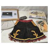 Lot- Childs 1950's Western Skirt,  Vintage purse