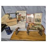Lot- Pampered Chef Apple Peeler,  New Magnifying