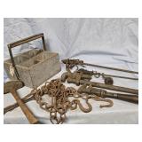 Antique Tools 2 Pea & Beam scales , 2 pipe