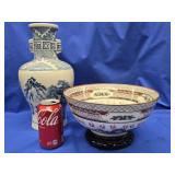 MCM Chinese Porcelains - Hand-painted Bowl double