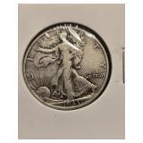 1943 Walking Liberty  Half Dollar  look at