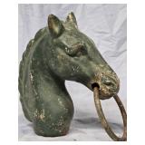 Antique Horse Hit hing Post top , 8.5'h look at