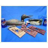 Wood Loon decorative duck made in Taiwan Resin