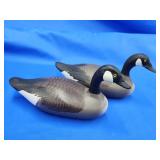 Pair of Canada Geese.  Very detailed.   Circa
