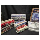 Toys - 4 HESS Trucks  and Die Cast Metal Texaco