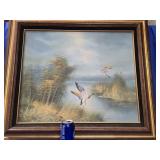 Canvas Painting 24'ï¿½20' ,  Ducks in the Marsh ,