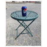 Metal patio table.  Pick up only.  21' H.