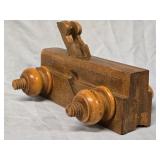 Antique circa 1850  Woodworking Molding screw arm