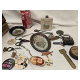 Advertising Lot - Fulton pad lock  Goldey pin ,