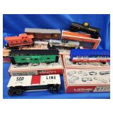 7 Lionel Train cars 1980's era.  Alaska tanker,