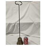 Brass Watchmans Walking Bell with metal handle