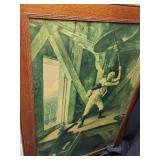Vintage Lithograph print "Ring, Ring for