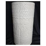 Art Pottery Umbrella Stand, Weller ?  Ivory color