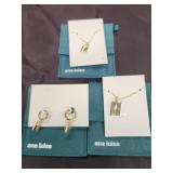 3 Pieces of Ana Luisa jewelry: Rosalie Huggie