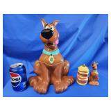 1997 Scooby Doo figural Cookie jar and circa 2