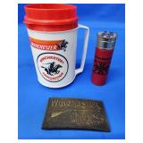 Winchester belt buckle,  Winchester plastic