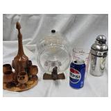 Liquor lot -  Early Times Glass Barrel , Martini