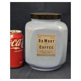 Dumont Coffee Canister, Glass  Jar , has flour on