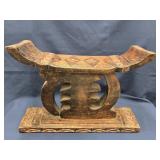 Ashanti AFrican carved wood  Tribal Stool ,