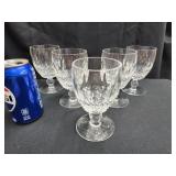 5 Waterford "Colleen" pattern crystal squat