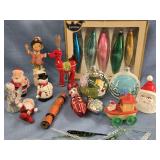 Vintage Christmas Decorations and Ornaments look