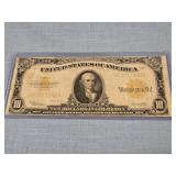 1922  United States Ten Dollar Bill , look at