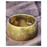 Vintage 14K gold wedding band.  Domed yellow gold