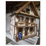 Vintage Swiss Chalet 3 story  Dollhouse ,