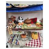 Halloween and Holiday decor.  Punkin, place matt,