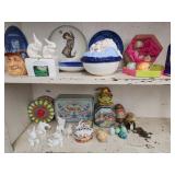 Ceramic rabbit on nest,  Easter rabbits,