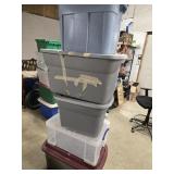 5 Stirage Tubs all different,  all  used , all as