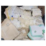 Linens: Belleair table cloth and napkins made in