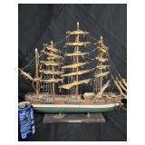 Vintage Wood Clipper Ship Model look at pictures