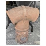 Terracotta Chimney Topper / Cap , measures 2q"h