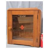 Deco Wood Sterlizer Cabinet , 2 0late glass