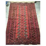 Bokhara Tribal Rug , hand knotted oriental area