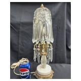 MCM Hollywood Regency style metal and Prism