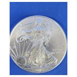 1 Oz. SILVER American Silver Eage coin.   Dated