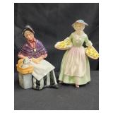 2 Royal Doulton porcelain figurines.   "New