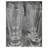 24 Footed Ale Glasses never used 12oz. Size ,