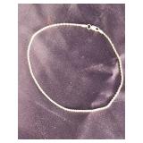 14 K gold chain bracelet. Approximately 9" L.