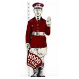 Metal 23.5in Hood Tire figural sign