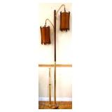 MCM 2 shade tension pole lamp NO SHIP