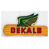Vntg masonite 31.25x16.5 DeKalb sign