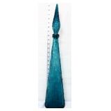 Vintage empoli blue 23in genie bottle, see pics